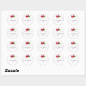 Cranberry Jam Small Product Label Stickers (Blatt)
