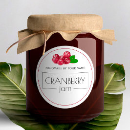 Cranberry Jam Small Product Label Stickers
