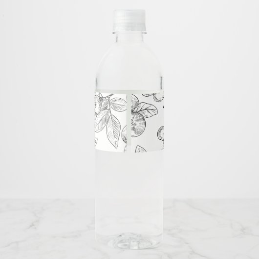 Cranberry-Jam-Wrap-around-Etikett für hausgemachte Wasserflaschenetikett (Rückseite)