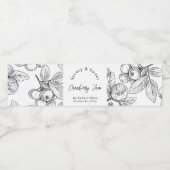 Cranberry-Jam-Wrap-around-Etikett für hausgemachte Wasserflaschenetikett (Einzelnes Label)