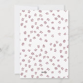 Cranberry Joyful Snowflake Arch Foto Feiertagskarte (Rückseite)