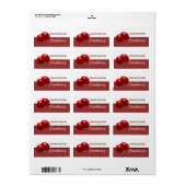 Cranberry Labels Adressaufkleber (Vorne)