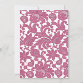 Cranberry Lace wird zu einer Christlichen Hochzeit Einladung (Rückseite)