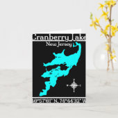 Cranberry Lake, New Jersey  Karte (Gelbe Blume)