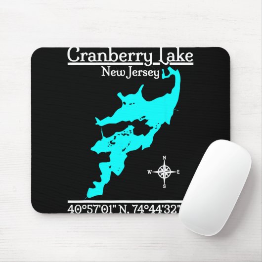 Cranberry Lake, New Jersey Mousepad (Mit Mouse)