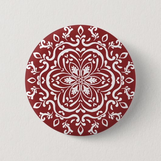 Cranberry Mandala Button (Vorderseite)