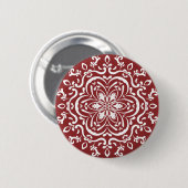 Cranberry Mandala Button (Vorne & Hinten)