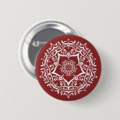 Cranberry Mandala Button (Vorne & Hinten)