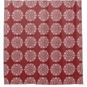 Cranberry Mandala Duschvorhang (Vorderseite)