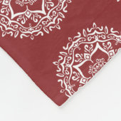 Cranberry Mandala Fleecedecke (Ecke)