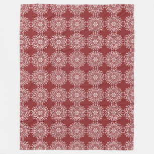 Cranberry Mandala Fleecedecke
