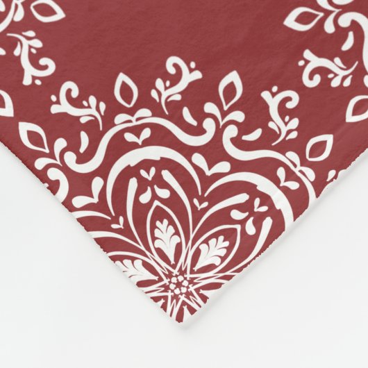 Cranberry Mandala Fleecedecke (Ecke)