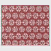 Cranberry Mandala Geschenkpapier (Flach)