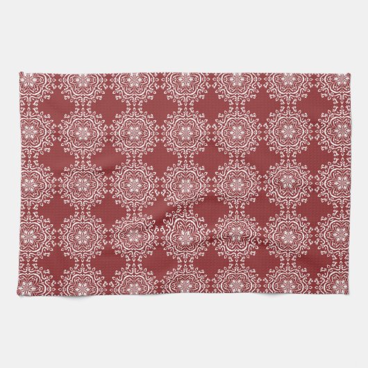 Cranberry Mandala Handtuch (Horizontal)