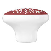 Cranberry Mandala Keramikknauf (Seitenansicht)