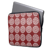 Cranberry Mandala Laptopschutzhülle (Vorderseite Links)