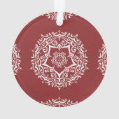 Cranberry Mandala Ornament (Rückseite)