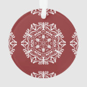 Cranberry Mandala Ornament (Rückseite)