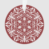 Cranberry Mandala Ornament (Vorderseite)