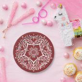 Cranberry Mandala Pappteller (Party)