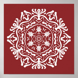 Cranberry Mandala Poster