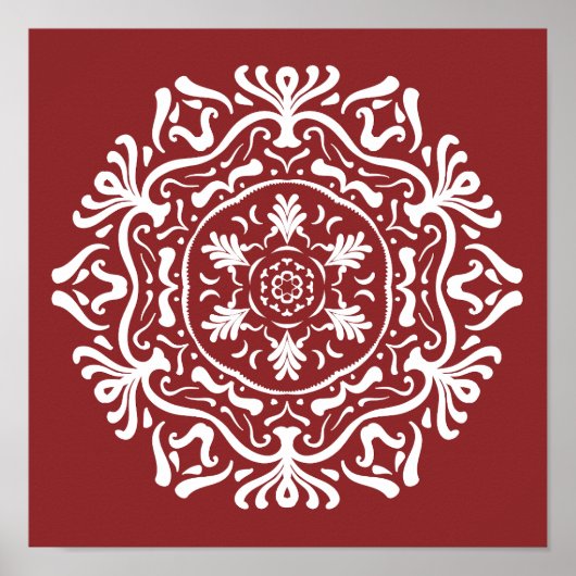 Cranberry Mandala Poster (Vorne)