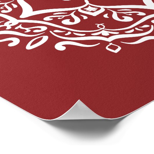 Cranberry Mandala Poster (Ecke)