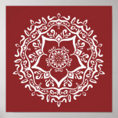 Cranberry Mandala Poster (Vorne)