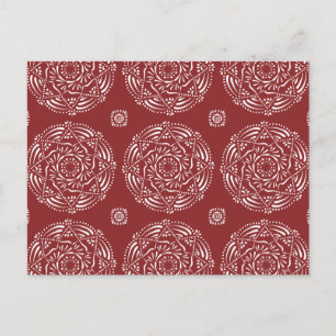 Cranberry Mandala Postkarte