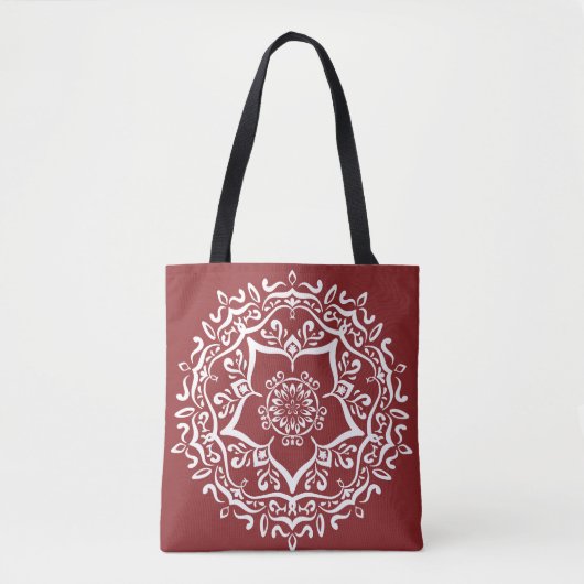 Cranberry Mandala Tasche (Vorderseite)