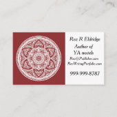 Cranberry Mandala Visitenkarte (Vorderseite)