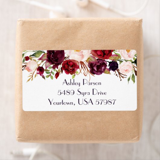 Cranberry Marsala-Adressetikett (Insitu)