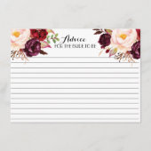 Cranberry, Marsala, Schöne Blumenberater Karten (Vorderseite)