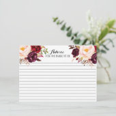 Cranberry, Marsala, Schöne Blumenberater Karten (Stehend Vorderseite)