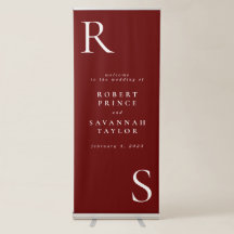 Cranberry Minimalistisch Wedding Willkommen