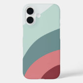 Cranberry & Mint Boho Farbdurchsatz Case-Mate iPhone Hülle (Rückseite)