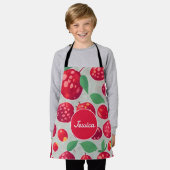 Cranberry Mosaic Personalisiertes Muster Schürze (Getragen)