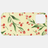 Cranberry Muster Fruit and Nature iPhone FALL Hülle (Hinten horizontal)