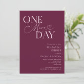 Cranberry noch einmal Probe Abendessen Einladung (Stehend Vorderseite)