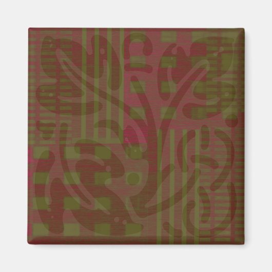 Cranberry Olivholz-Schnitt Keltische Inspiration Magnet (Vorne)