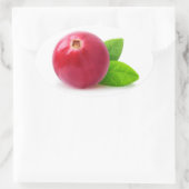 Cranberry Ovaler Aufkleber (Tasche)