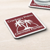 Cranberry Palms Coasters Getränkeuntersetzer (Linke Seite)