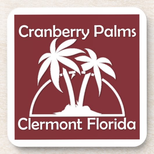 Cranberry Palms Untersetzer (Vorderseite)