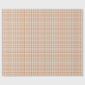 Cranberry Red and Charcoal Fine Tartan Geschenkpapier (Flach)