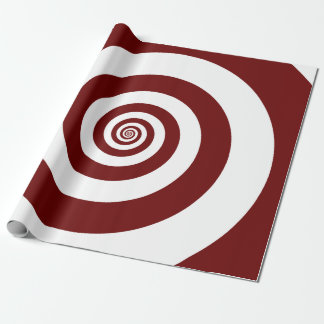 Cranberry Red and White Swirl Geschenkpapier