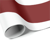 Cranberry Red and White Swirl Geschenkpapier (Rolleneckpunkt)