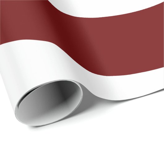 Cranberry Red and White Swirl Geschenkpapier (Rolleneckpunkt)