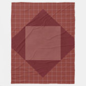 CRANBERRY RED FALL KARIERT PATTERN FLEECEDECKE (Vorderseite)