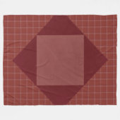 CRANBERRY RED FALL KARIERT PATTERN FLEECEDECKE (Vorderseite (Horizontal))