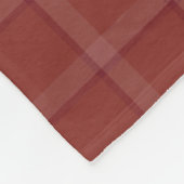 CRANBERRY RED FALL KARIERT PATTERN FLEECEDECKE (Ecke)